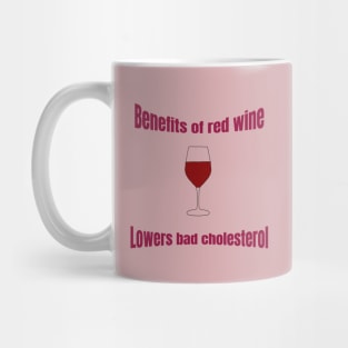 Benefits of red wine Mug